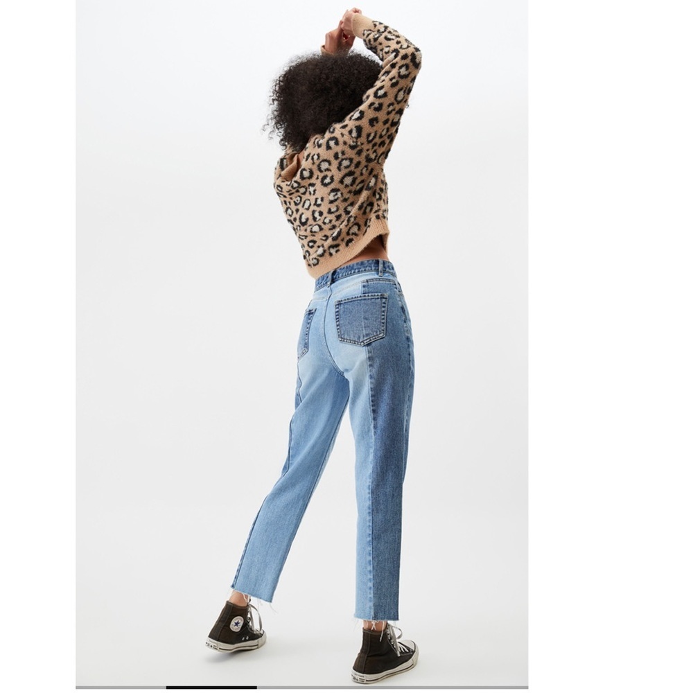 PacSun Two Panel High Waisted Straight Leg Jeans - Picture 3 of 9